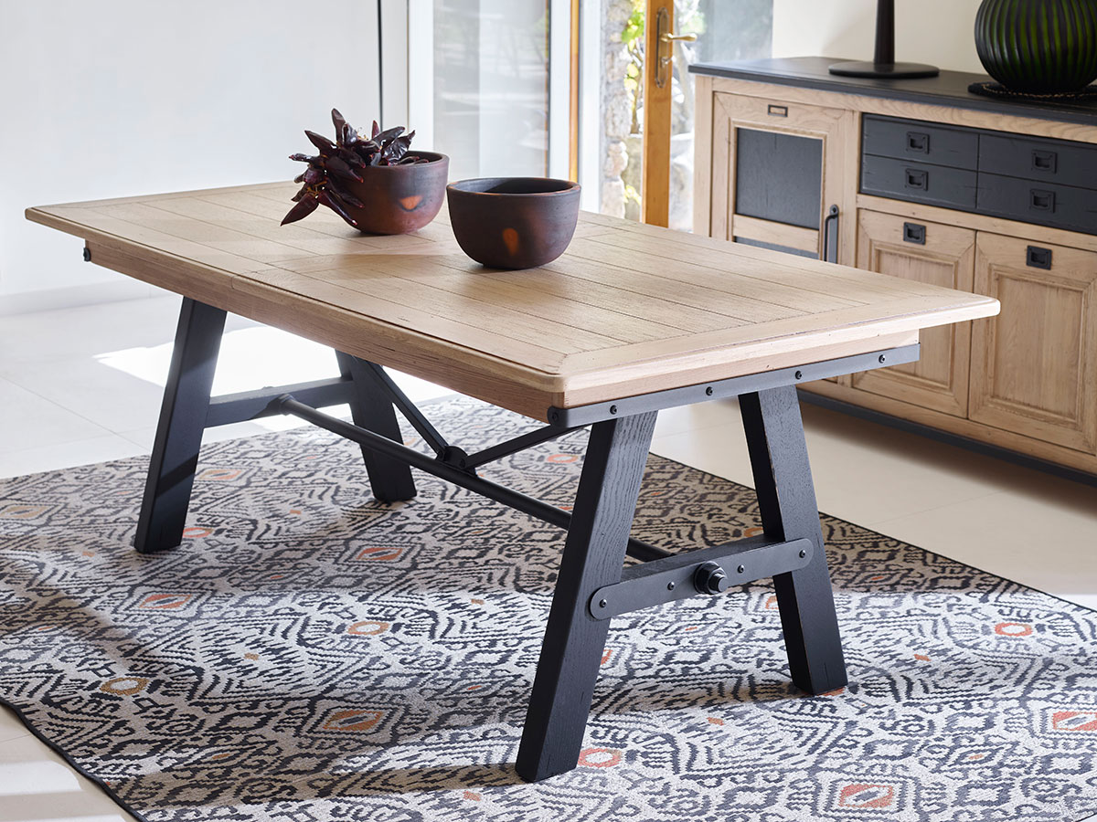 Table de repas avec allonges
