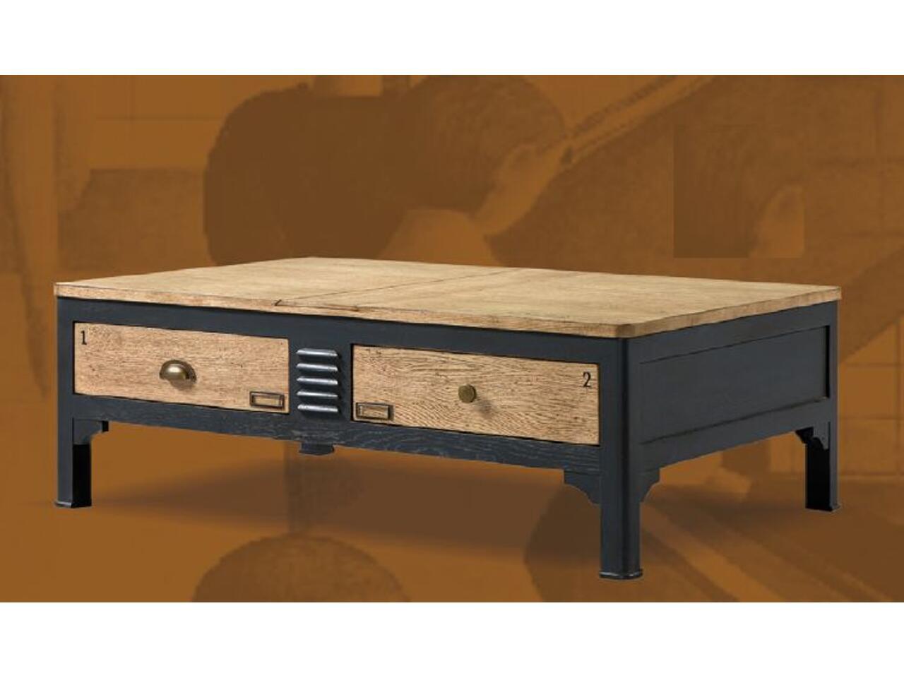 Table basse 2 tiroirs