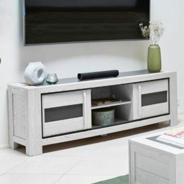 Meuble TV 2 portes 1 niche